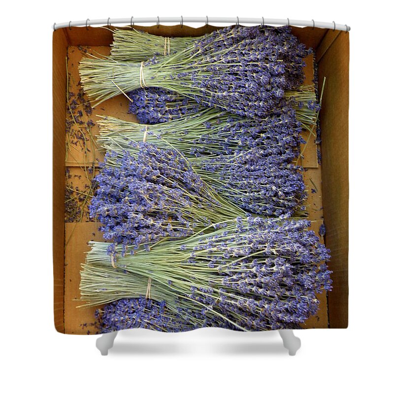 Lavender Shower Curtain featuring the photograph Lavender Bundles by Lainie Wrightson
