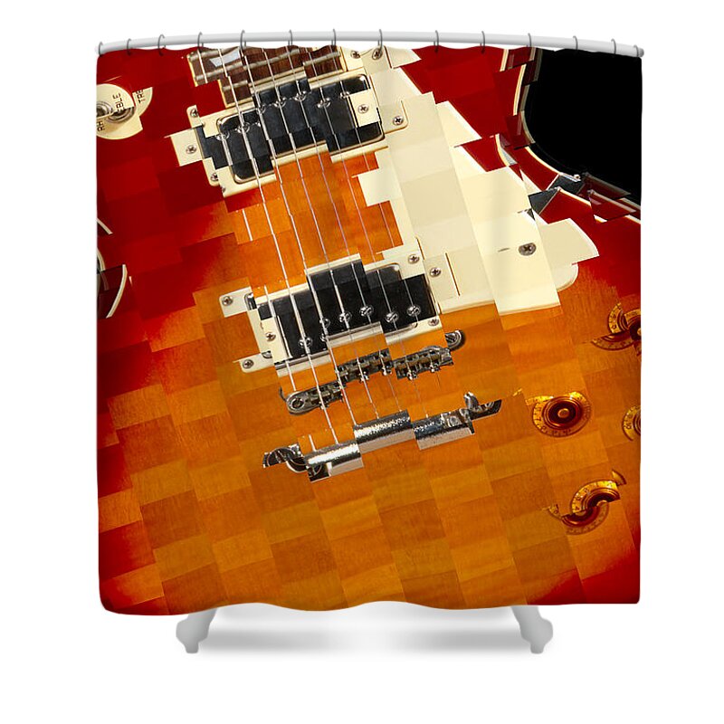 Classic Guitar Shower Curtain featuring the photograph Classic Guitar Abstract by Mike McGlothlen