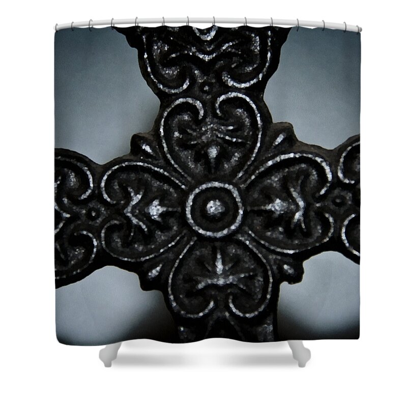 Faith Shower Curtain featuring the photograph Let Mercy Reign by Angelina Tamez