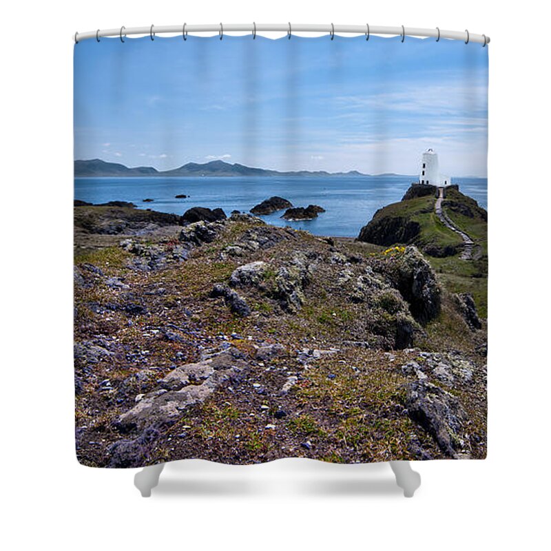 Wales Shower Curtain featuring the photograph Llanddwyn Island by Meirion Matthias