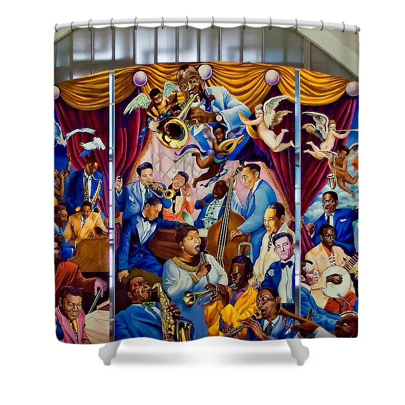 Louis Armstrong Shower Curtain featuring the photograph Louis Armstrong International Airport 2 by Steve Harrington