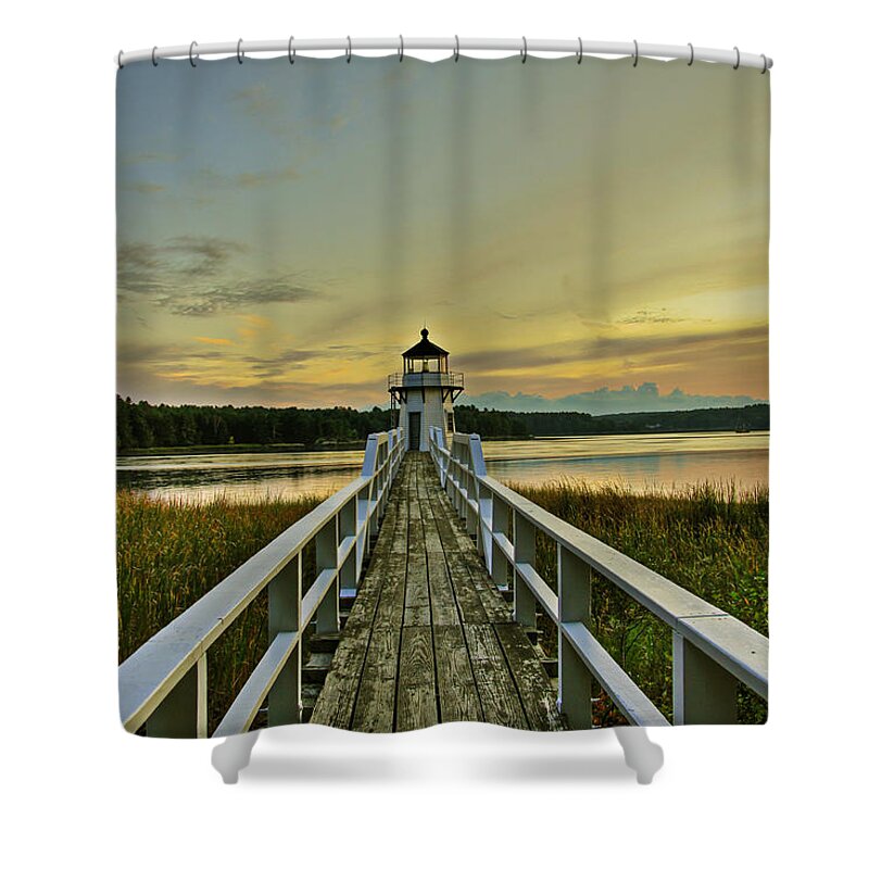 Landscape Shower Curtain featuring the photograph Love Walk by Brenda Giasson