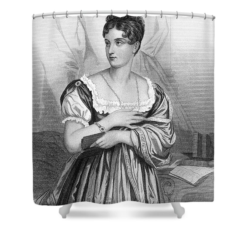 MADEMOISELLE GEORGE (1787-1867). Stage name of Marguerite-Josephine Weimer.  French actress. Steel engraving, 19th century Shower Curtain