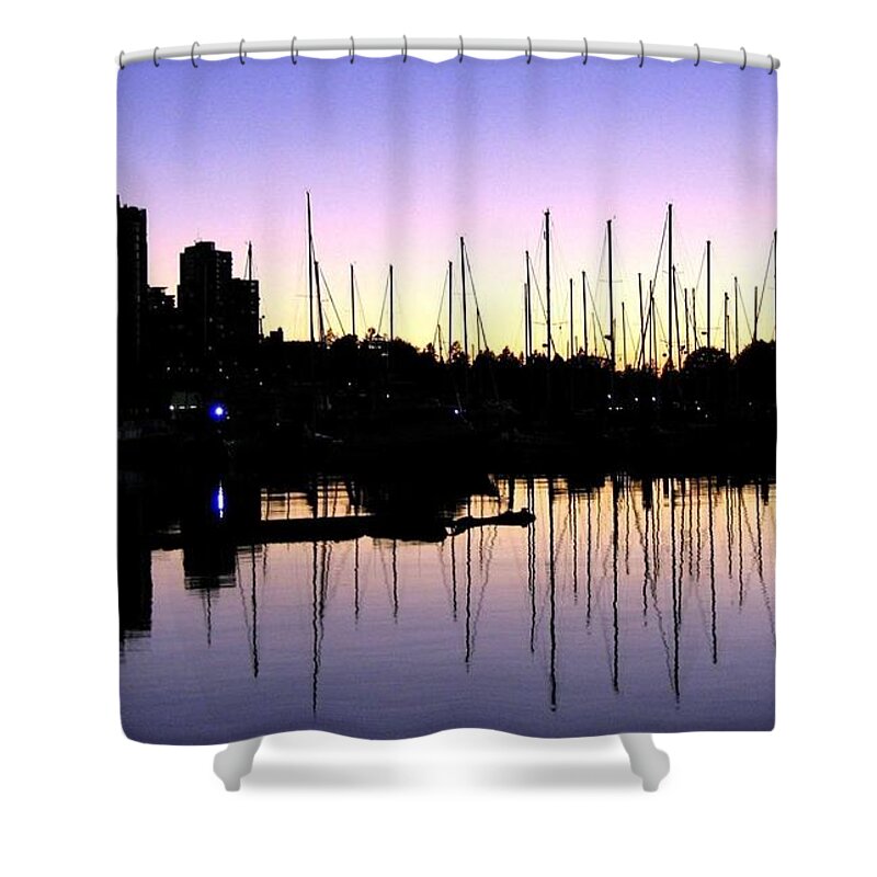 Sunset Shower Curtain featuring the photograph Magnificent Vancouver Sunset by Will Borden