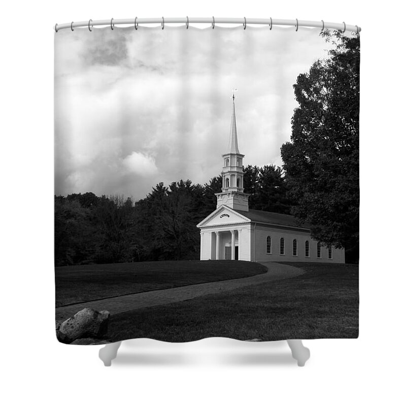 Martha Shower Curtain featuring the photograph Martha Mary Chapel USA by Kim Galluzzo Wozniak