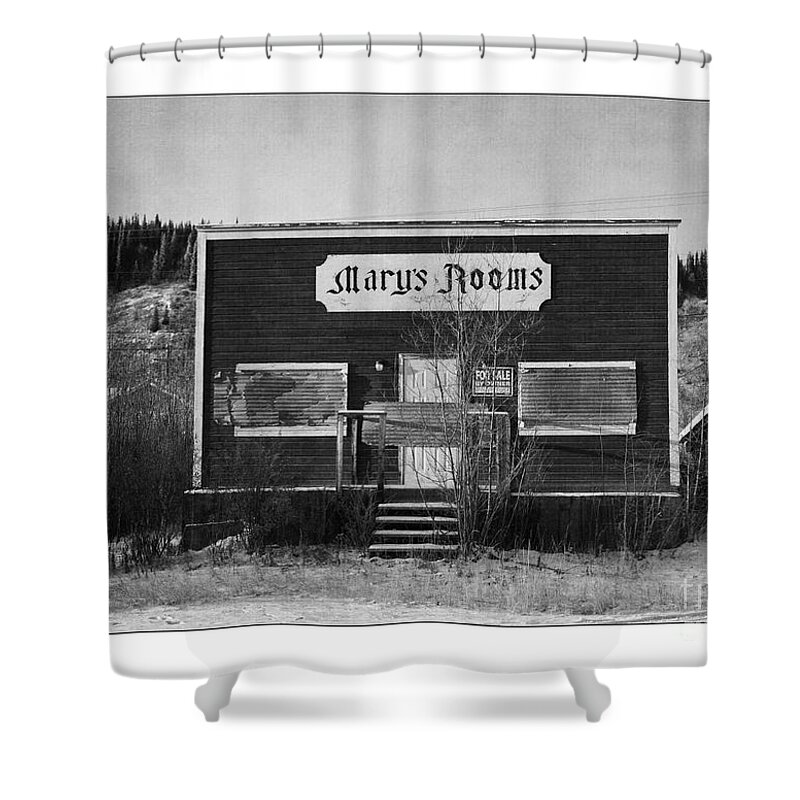 Old Shower Curtain featuring the photograph Mary's Rooms by Priska Wettstein