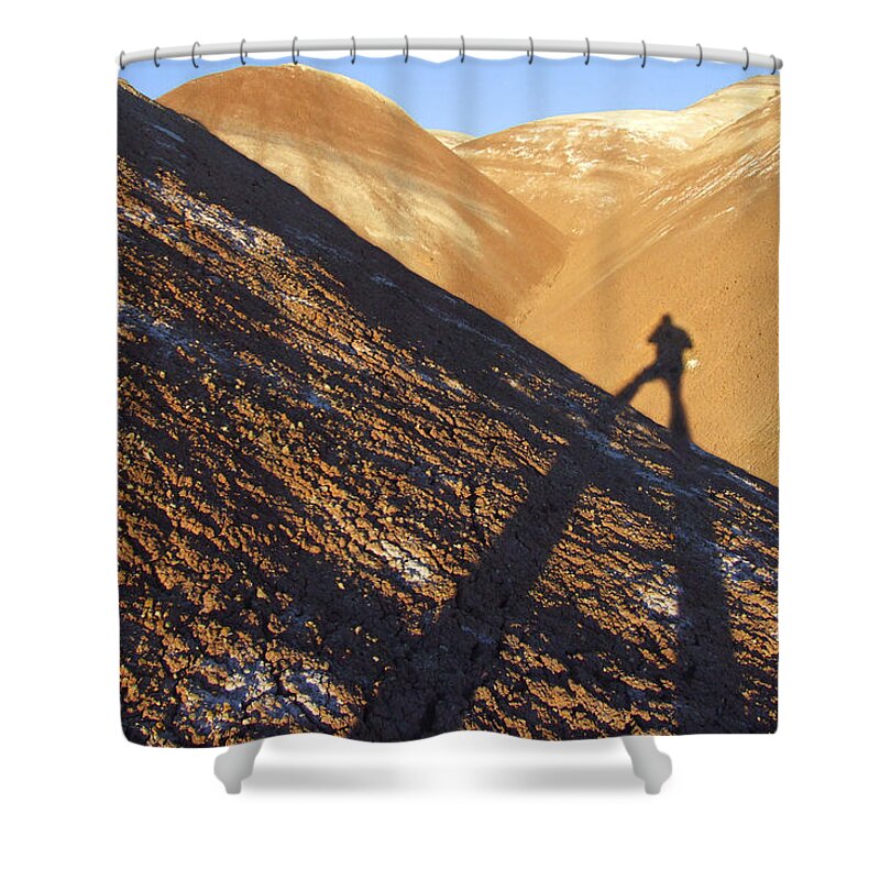 Shadow Shower Curtain featuring the photograph Me and My Shadow - Utah by Mike McGlothlen