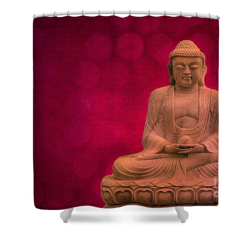 Asia Shower Curtain featuring the photograph Meditation by Hannes Cmarits