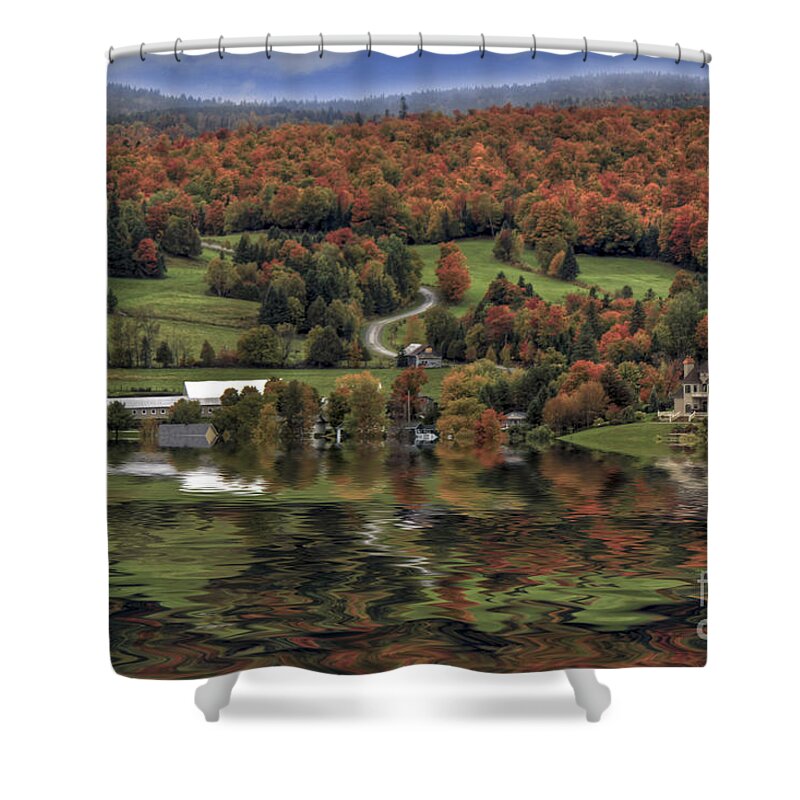 Canada Shower Curtain featuring the photograph Memories of Lac Megantic by Brenda Giasson