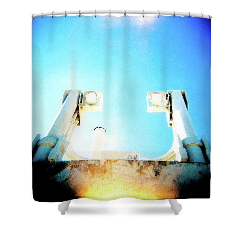 Holga Shower Curtain featuring the photograph Monster eyes by Olivier De Rycke