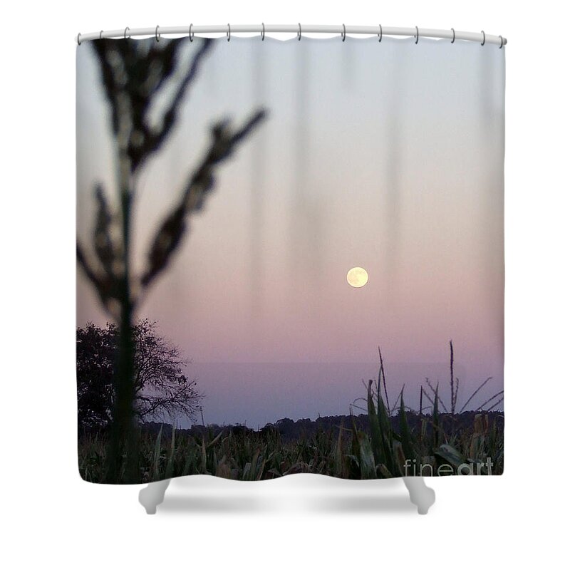 Moon Shower Curtain featuring the photograph Moon by Andrea Anderegg