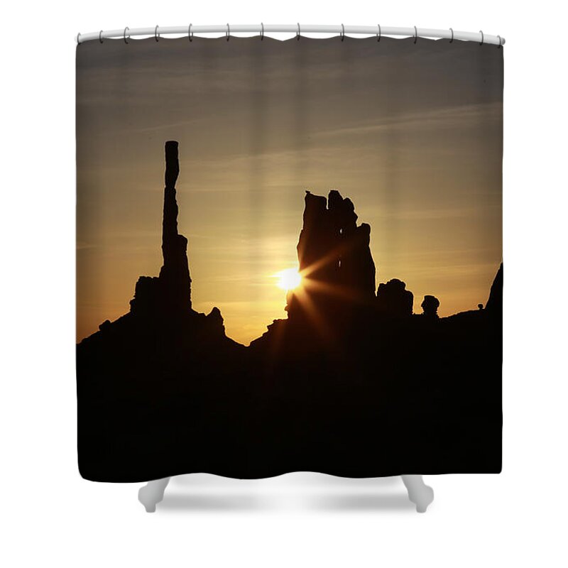 Landscape Shower Curtain featuring the photograph Morning Star by Diane Bohna