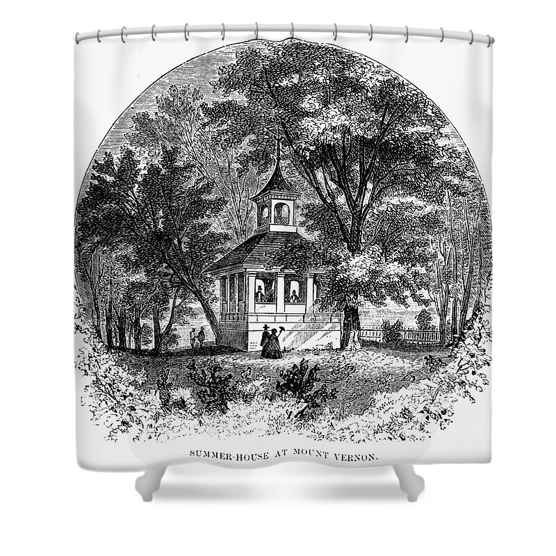 1883 Shower Curtain featuring the photograph Mount Vernon, 1883 by Granger