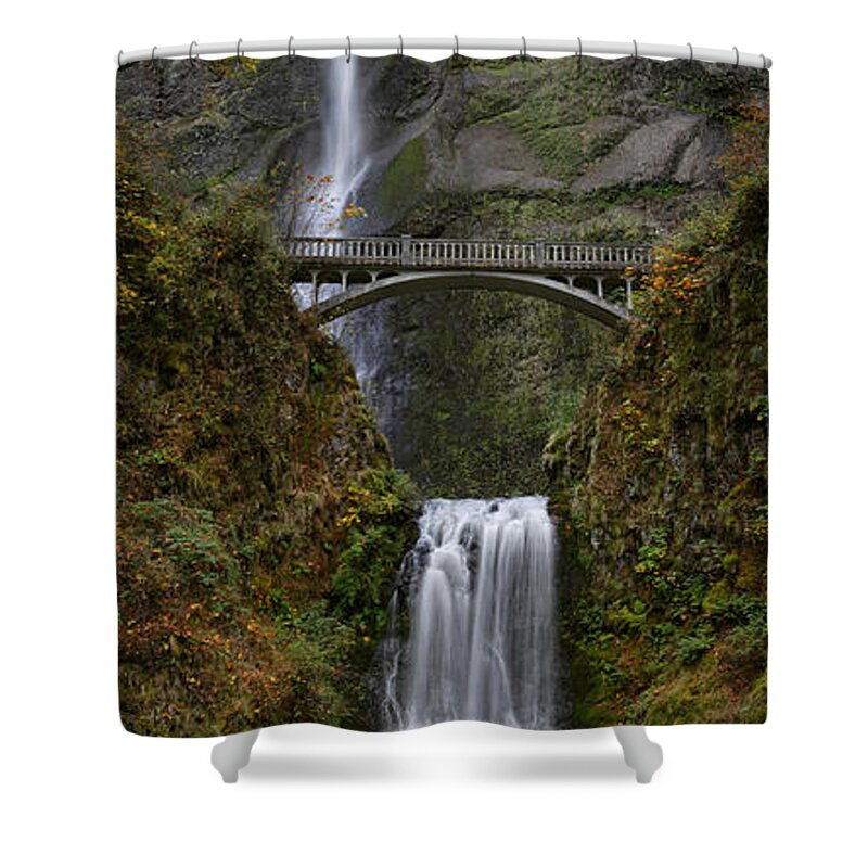 Waterfall Shower Curtain featuring the photograph Multnomah Falls by Tamara Brown