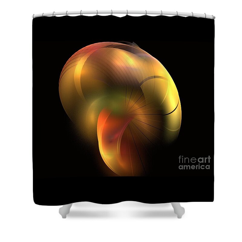  Apophysis Shower Curtain featuring the digital art Mushroom by Kim Sy Ok