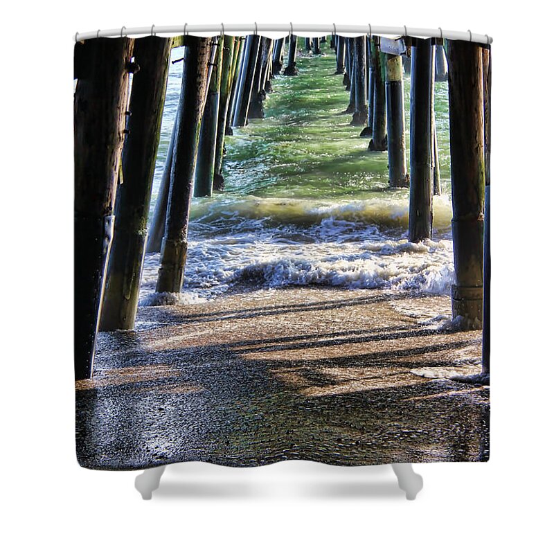 California Shower Curtain featuring the photograph Neptune's Stairway by Mariola Bitner