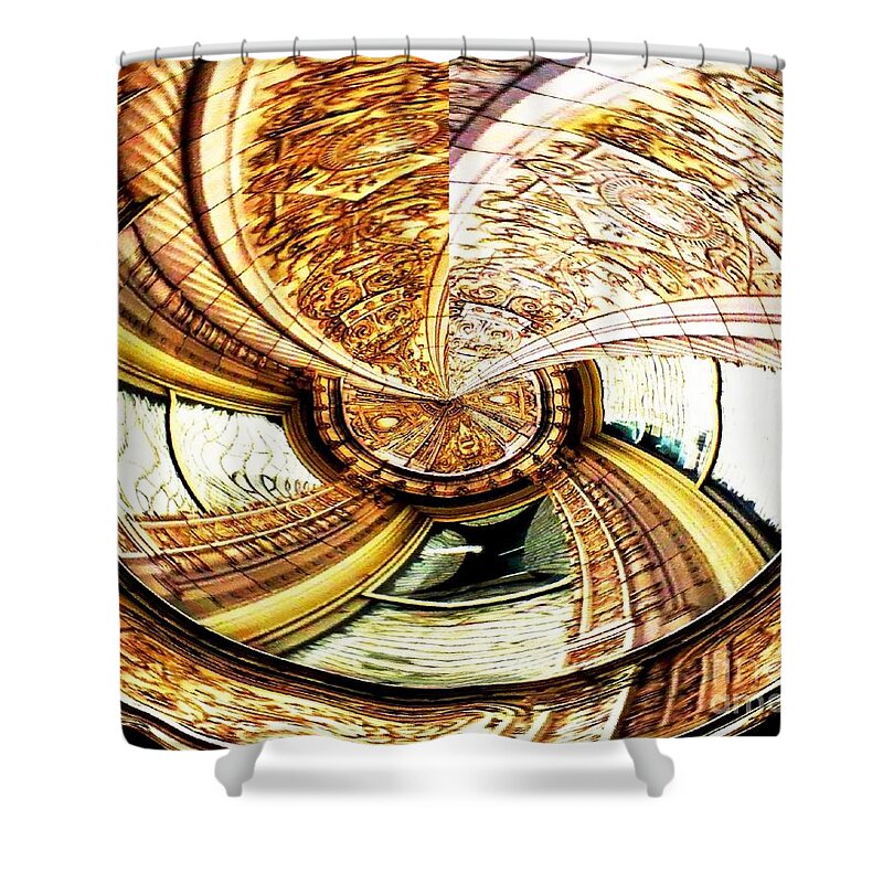 Abstract Shower Curtain featuring the photograph New York Abstract 023 by Rrrose Pix
