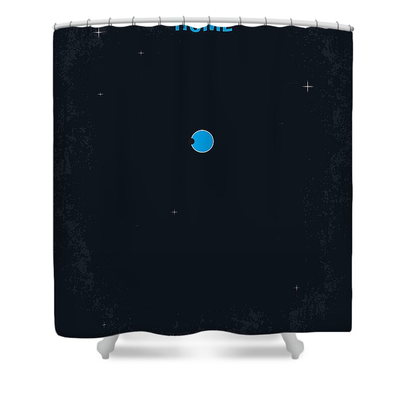 Home Shower Curtain featuring the digital art No037 My home minimal movie poster by Chungkong Art