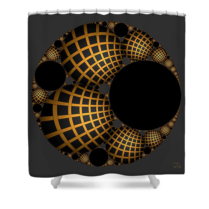 Computer Shower Curtain featuring the digital art Objects in Motion - Objects at Rest by Manny Lorenzo