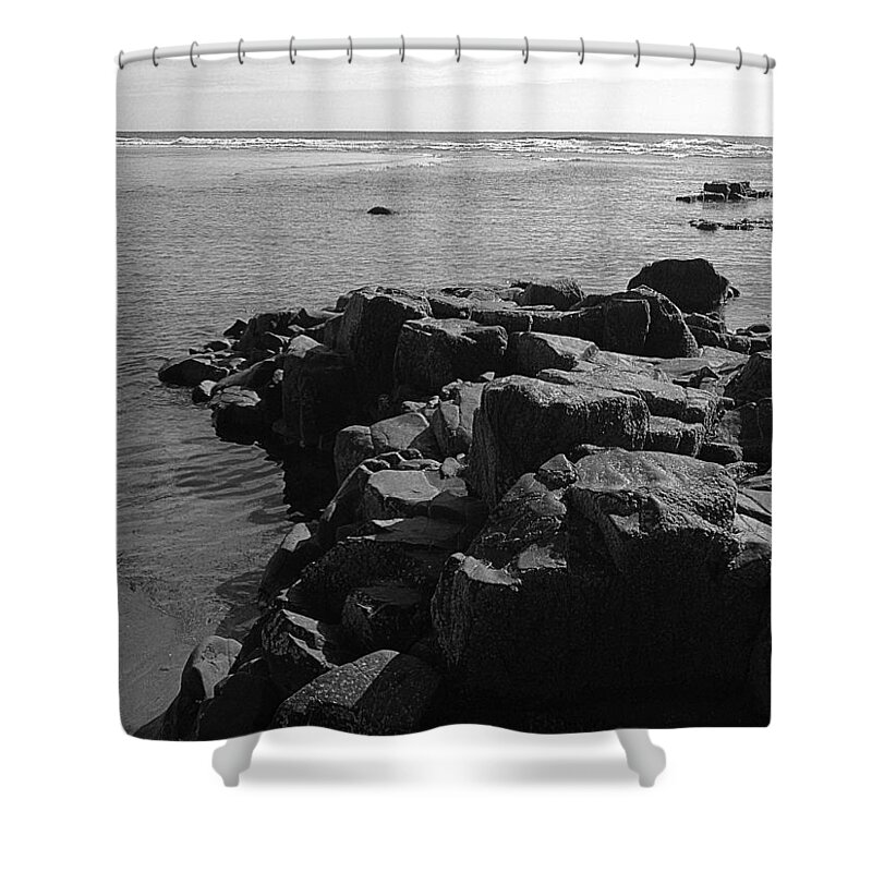 Beach Shower Curtain featuring the photograph Oceanside Beach by Chriss Pagani