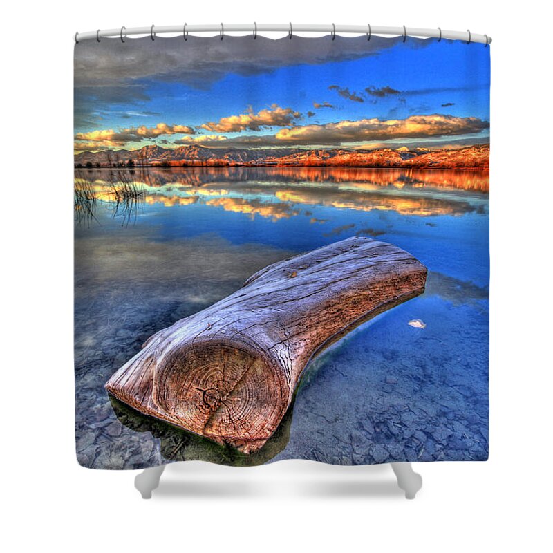 October Shower Curtain featuring the photograph October Sunrise by Scott Mahon