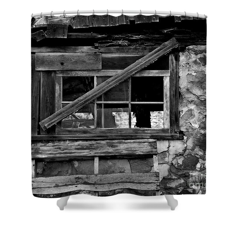 Barn Shower Curtain featuring the photograph Old Barn Window by Perry Webster