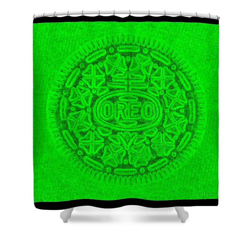 Oreo Shower Curtain featuring the photograph OREO in GREEN by Rob Hans