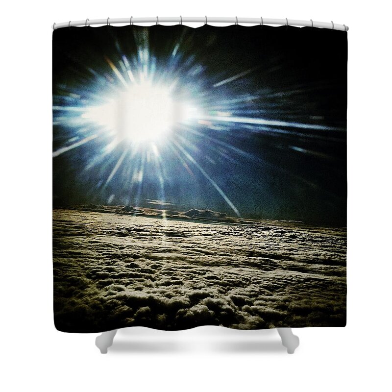 Clouds Shower Curtain featuring the photograph Over Ohio by Natasha Marco