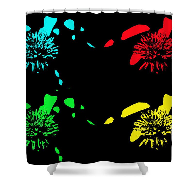 Pop Art Shower Curtain featuring the photograph Pom Pom Pop Art by Aimee L Maher ALM GALLERY