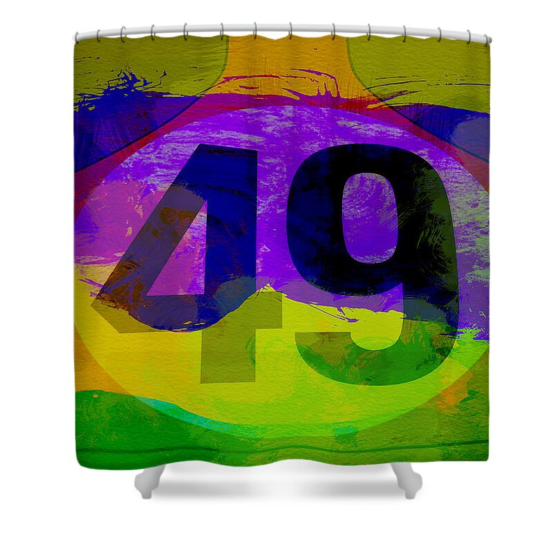  Shower Curtain featuring the photograph Porsche 911 Number 49 by Naxart Studio