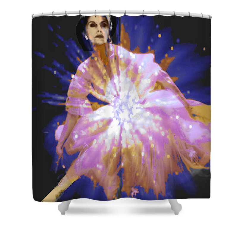 Prima Shower Curtain featuring the digital art Prima by Seth Weaver