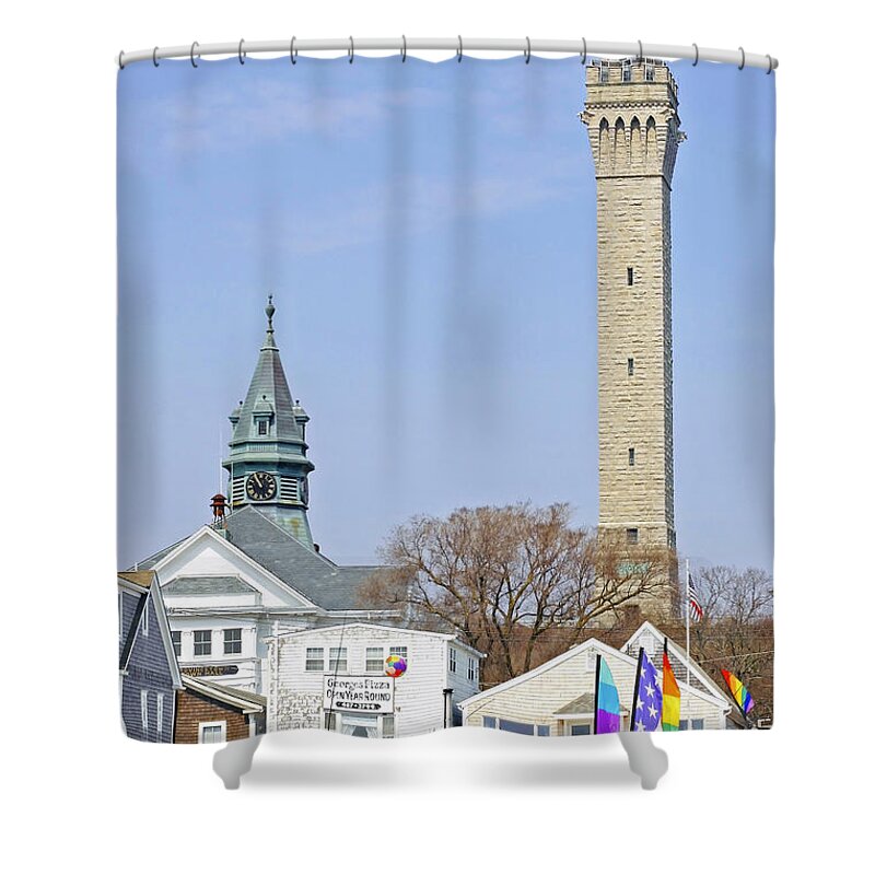 Provinetown Monument Shower Curtain featuring the photograph Provincetown by Frank Winters
