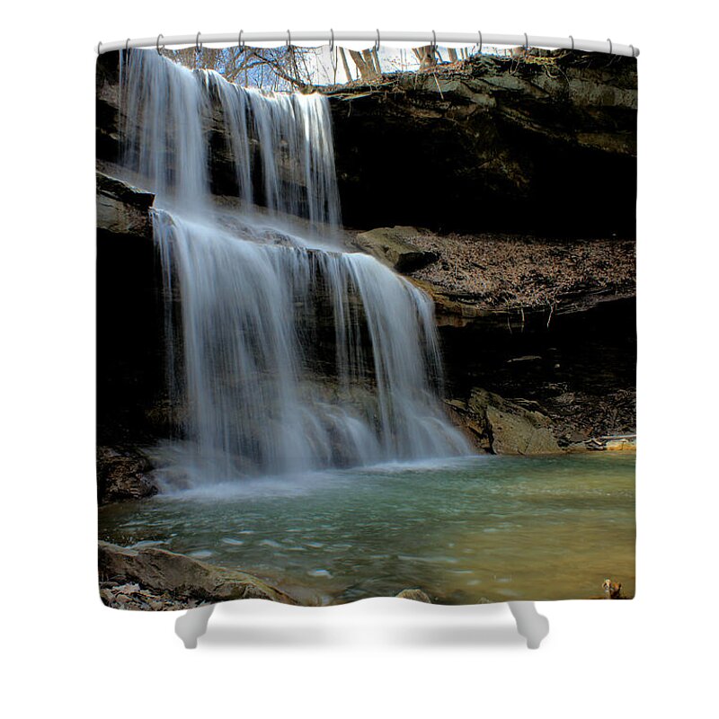 Waterfalls Shower Curtain featuring the photograph Quakertown Falls by Michelle Joseph-Long