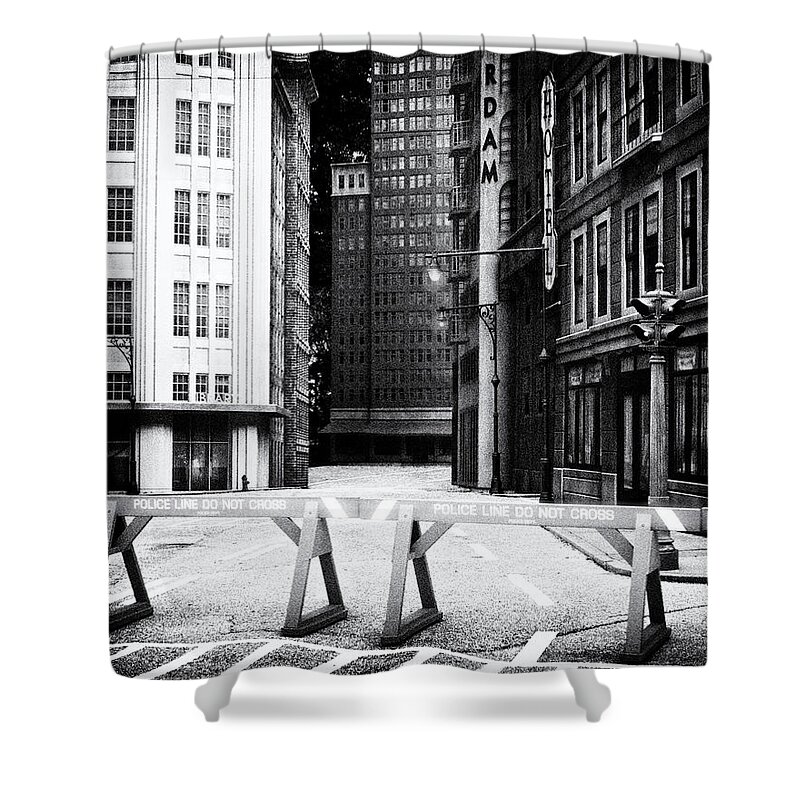City Shower Curtain featuring the photograph Quiet in the City by Jarrod Erbe