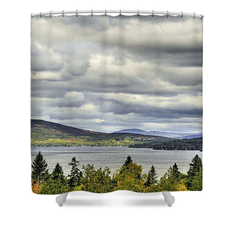 Maine Shower Curtain featuring the photograph Rangley View by Brenda Giasson