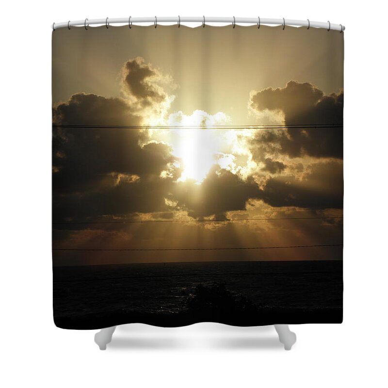 Sunset Shower Curtain featuring the photograph Rays Of Beauty by Kim Galluzzo