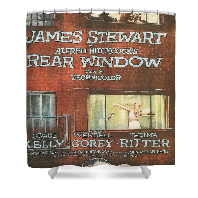 Rear Window Shower Curtain featuring the photograph Rear Window by Georgia Clare