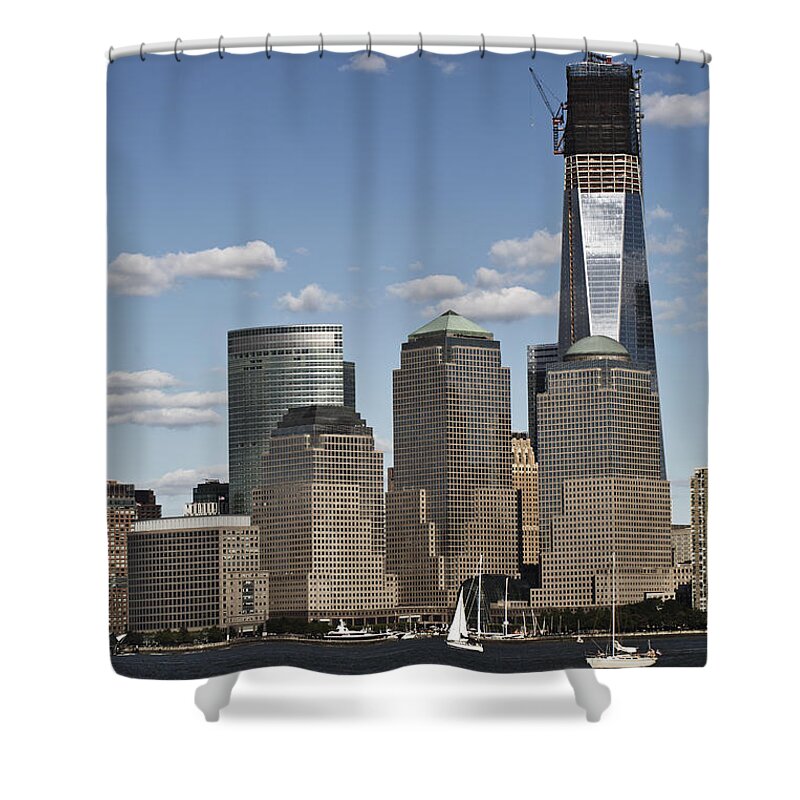 Nyc Shower Curtain featuring the photograph Rebuild by Leslie Leda