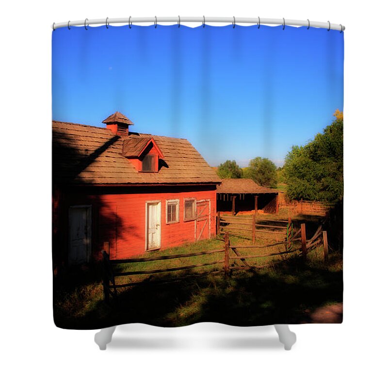 Barn Shower Curtain featuring the photograph Red Barn 2 by Paul Beckelheimer