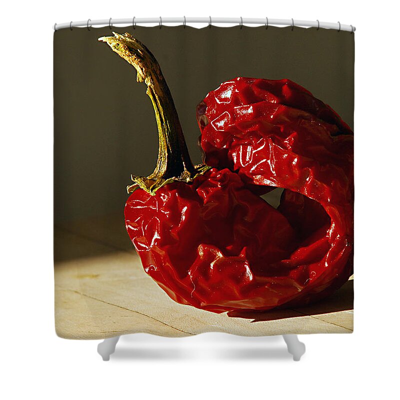 Vegetables Shower Curtain featuring the photograph Red Pepper by Joe Schofield