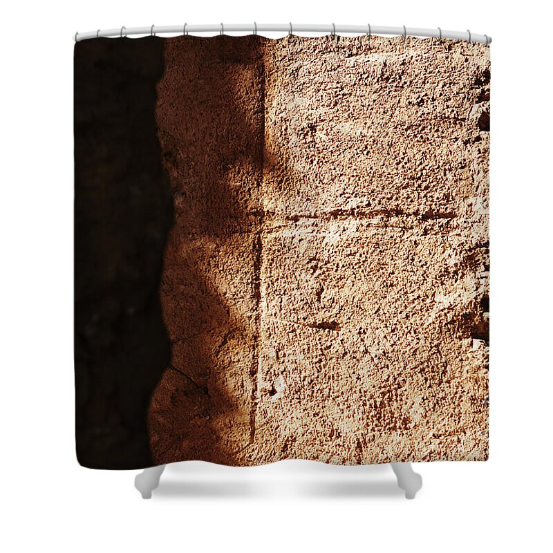 Pared Shower Curtain featuring the photograph Red texture by Agusti Pardo Rossello