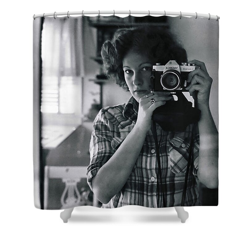 Portrait Shower Curtain featuring the photograph Reflecting Back by Rory Siegel