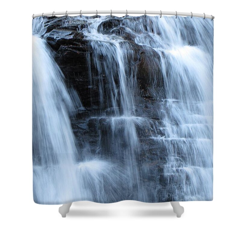 Ricketts Glen Shower Curtain featuring the photograph Ricketts Glen Waterfall 3942 by David Dehner