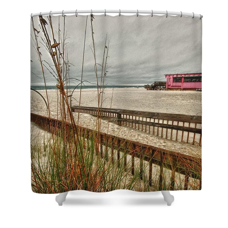 Alabama Photographer Shower Curtain featuring the digital art Road to Pink Pony by Michael Thomas