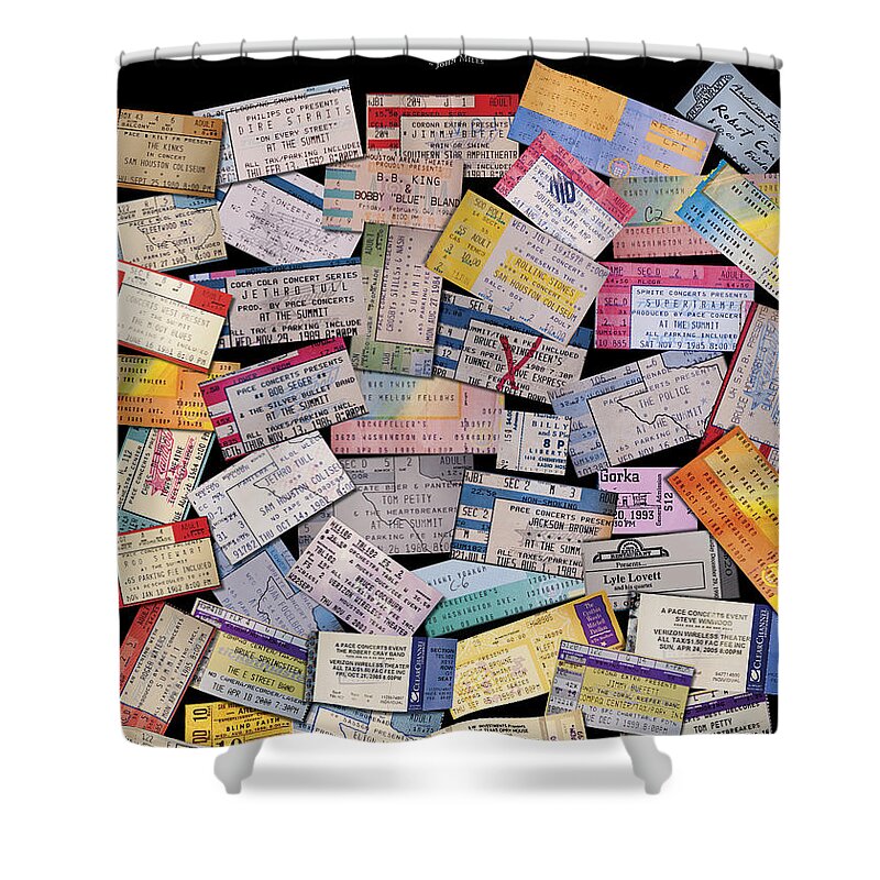 Posters Shower Curtain featuring the photograph Rock and Roll Memories by Stephen Anderson