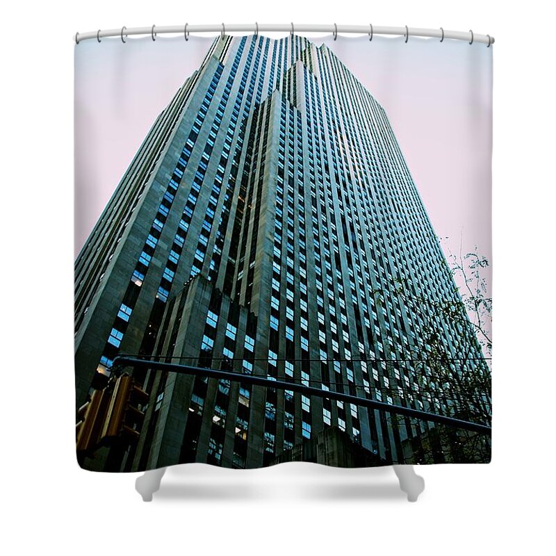 New York Shower Curtain featuring the photograph Rockefeller Center by Eric Tressler
