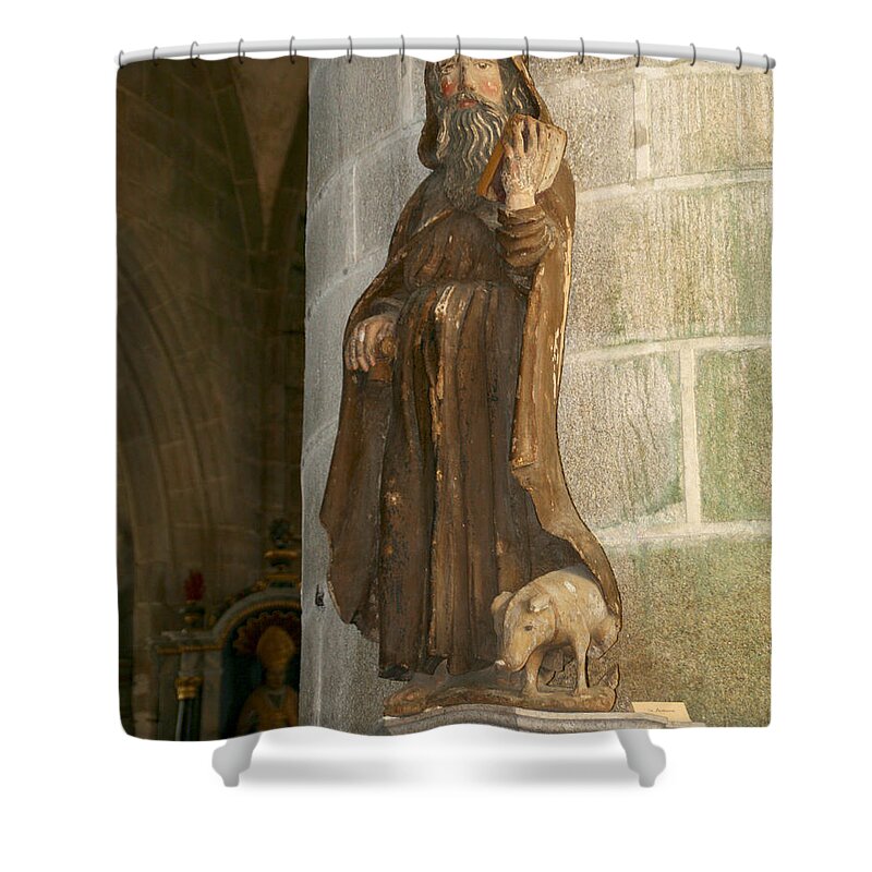 Saint Shower Curtain featuring the photograph Saint Anthony by Diana Haronis