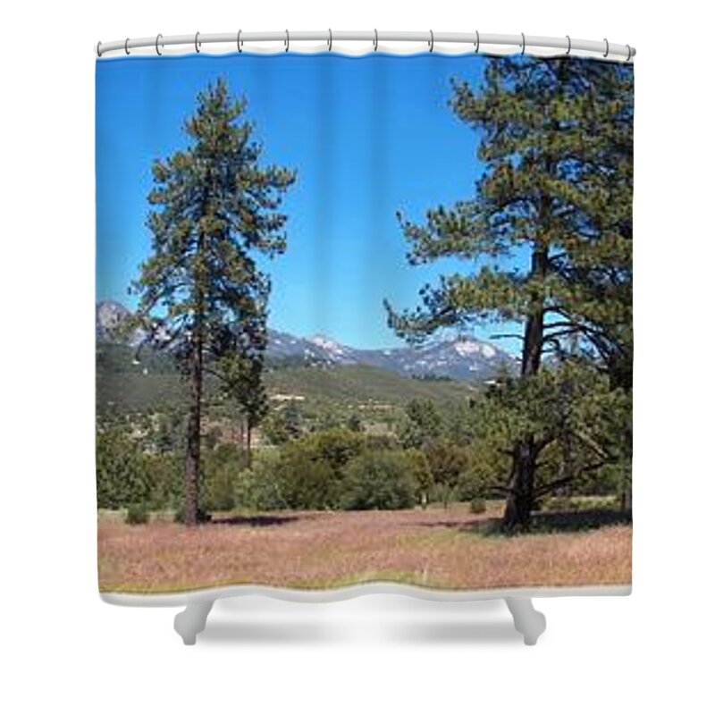 San Bernardino Forest Shower Curtain featuring the photograph San Bernardino Forest Vista by Glenn McCarthy Art and Photography