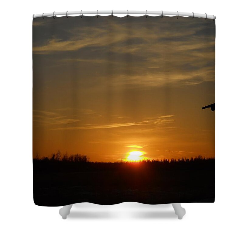Sunset Shower Curtain featuring the photograph Saturday Sunset by Kent Lorentzen