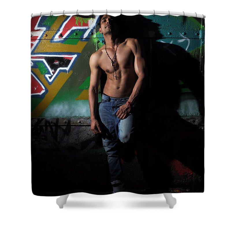 Yhun Suarez Shower Curtain featuring the photograph Saurabh1 by Yhun Suarez
